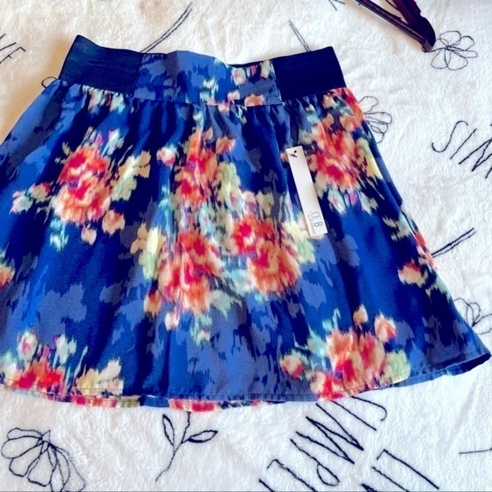 Joe Benbasset Mini Skirt Women’s Blue Foral Size Small